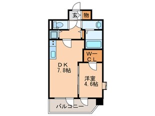 NORTH VILLAGE伍番館の物件間取画像